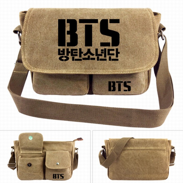 BTS Canvas Shoulder Satchel Bag Handbag