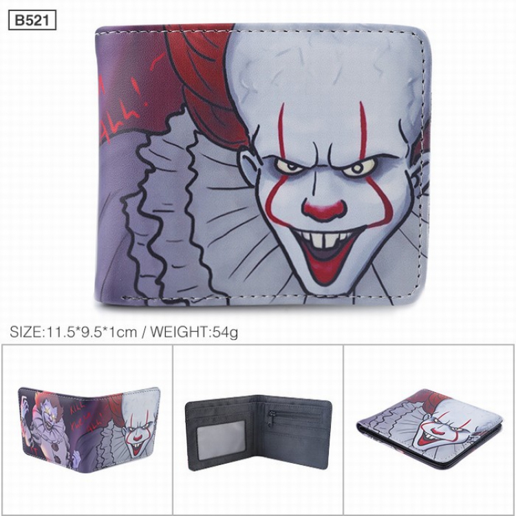 Clown Twill Fold Short paragraph Wallet Purse style C