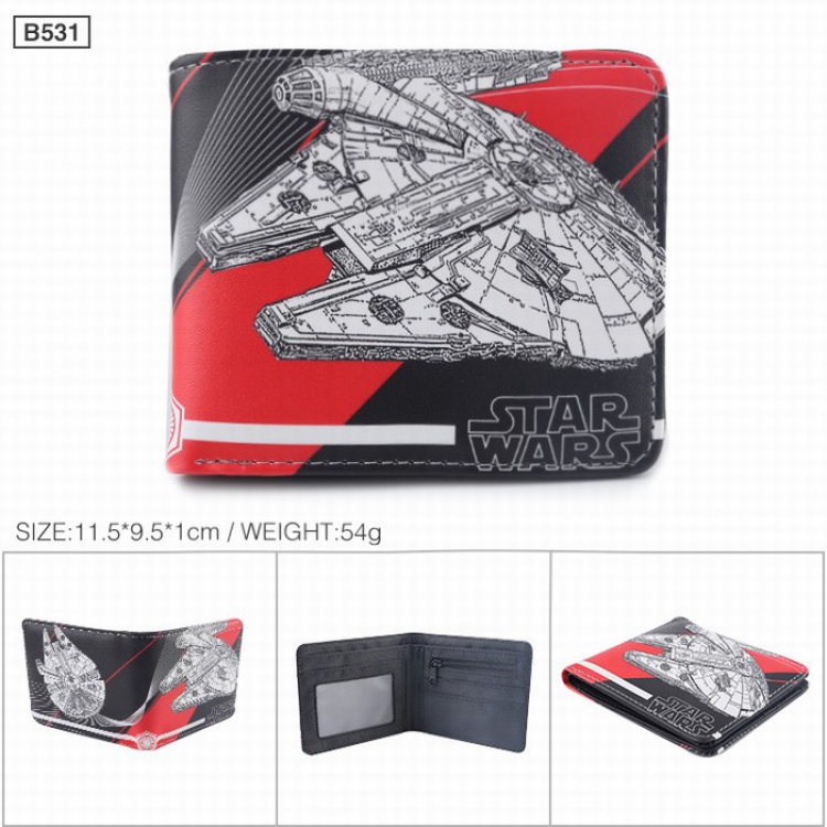 Star Wars Twill Fold Short paragraph Wallet Purse