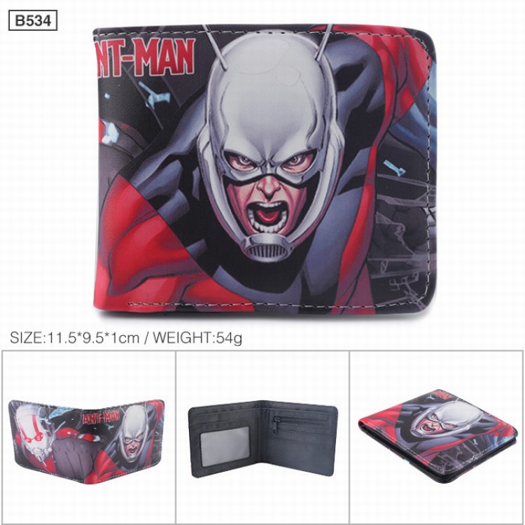 Ant-Man Twill Fold Short paragraph Wallet Purse style D