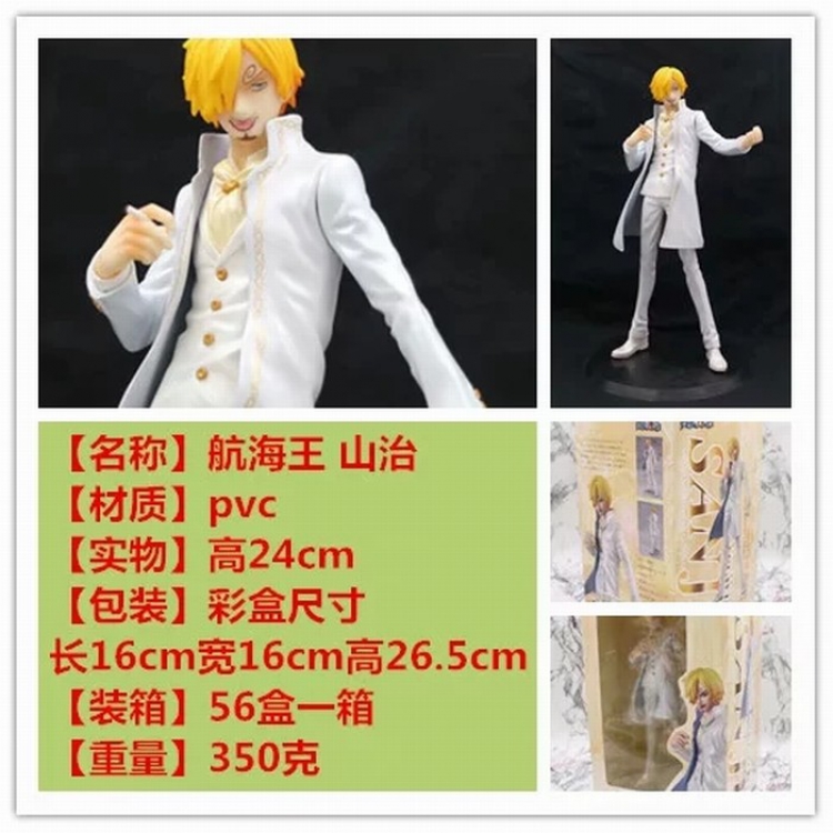 One Piece Change hands Vinsmoke Sanji Boxed Figure Decoration 24CM a box of 56