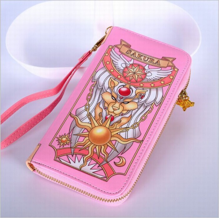 Card Captor Sakura Long zip leather wallet Style B
