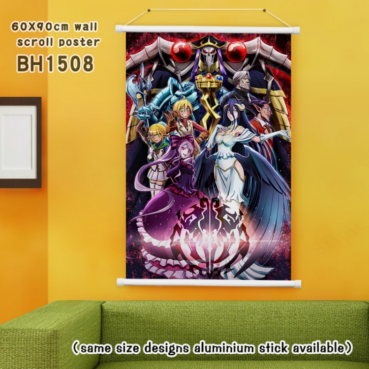 Overlord White Plastic rod Cloth painting Wall Scroll 60X90CM BH1508