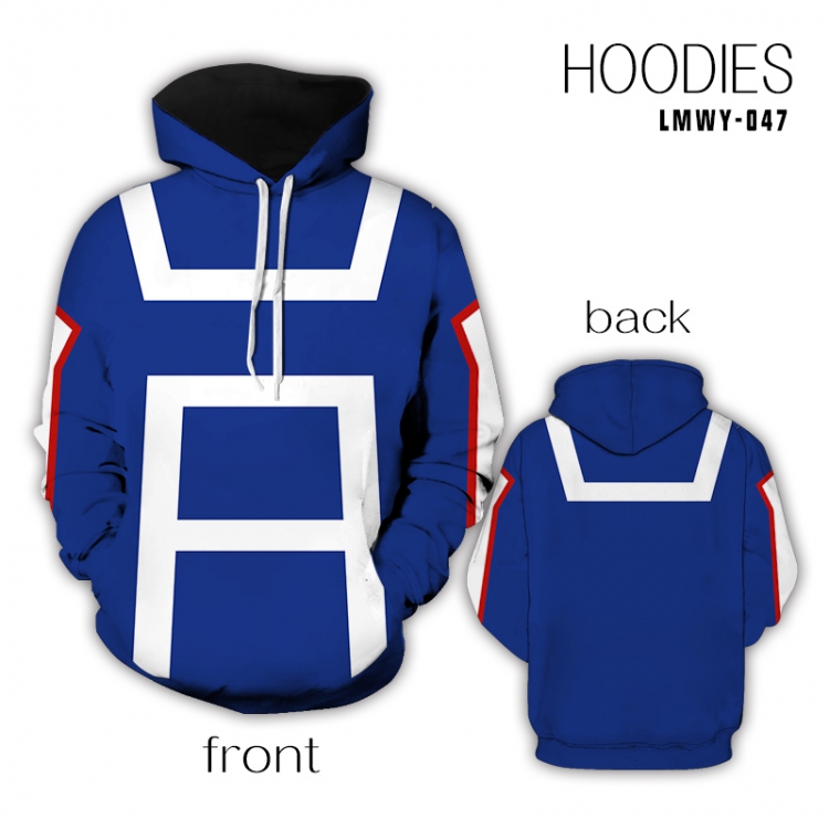 My Hero Academia Full color health cloth hooded pullover sweater S M L XL XXL XXXL preorder 2days LMWY047