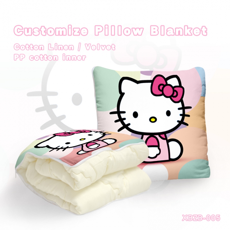 Hello kitty（40X40CM) Dual-use folding plush pillow (120X140CM) XBZB-005