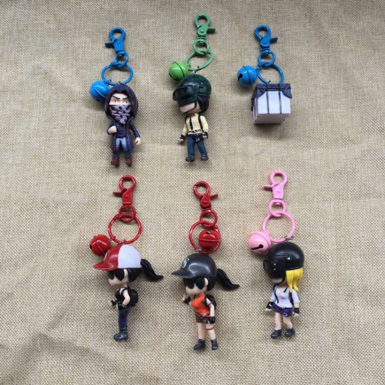 Playerunknowns Batt Eat chicken game Keychain Pendant price for 10 pcs mixed colours
