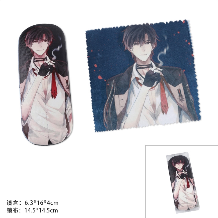The King’s Avatar Color printing Glasses Wipe And Glasses case Style B