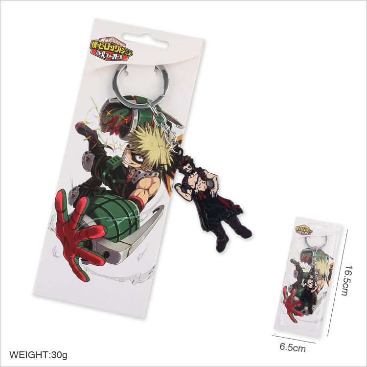 My Hero Academia Black Keychain Pendant D style