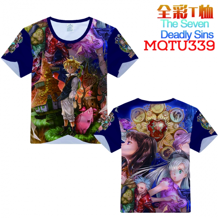 The Seven Deadly Sins Full Color Printing Short sleeve T-shirt S M L XL XXL XXXL MQTU339