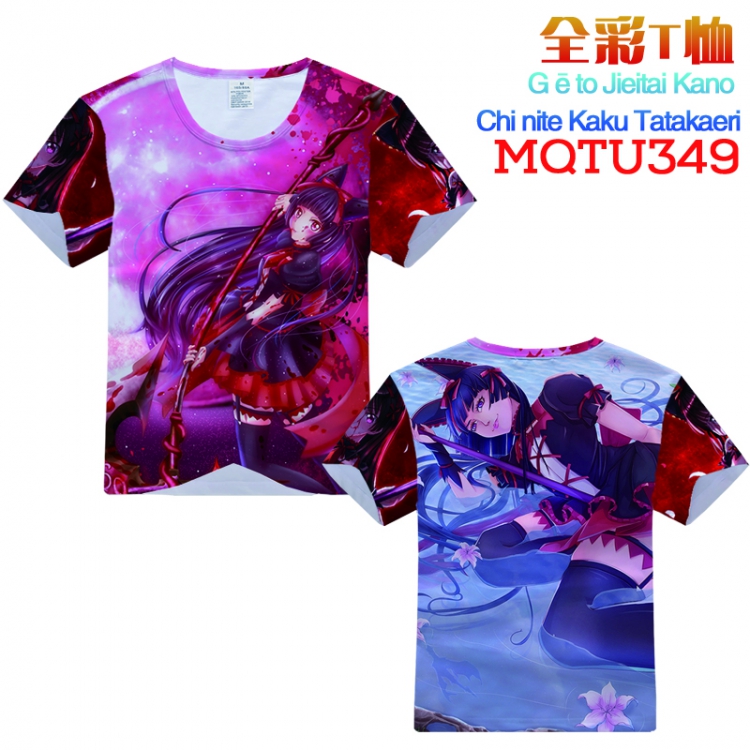 GATE Chinite Kaku Tatakaeri Full Color Printing Short sleeve T-shirt S M L XL XXL XXXL MQTU349