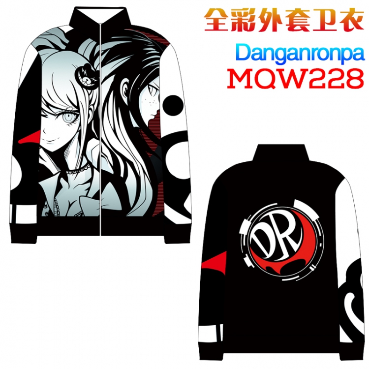 Dangan-Ronpa Full Color zipper Long sleeve coat Sweatshirt M L XL XXL XXXL MQW228
