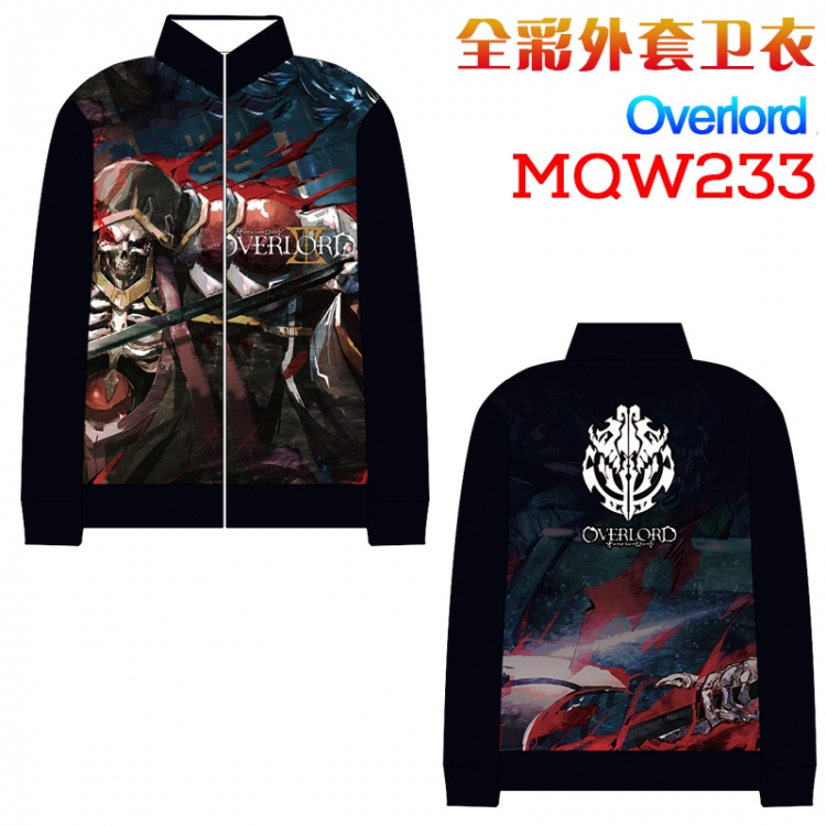 Overlord Full Color zipper Long sleeve coat Sweatshirt M L XL XXL XXXL MQW232