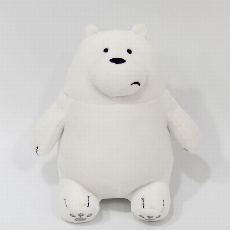 We Bare Bears White bear Sitting position Style A Plush cartoon doll toy 28CM price for 5 pcs