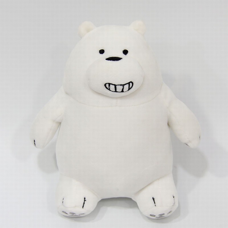 We Bare Bears White bear Sitting position Style B Plush cartoon doll toy 20CM price for 5 pcs