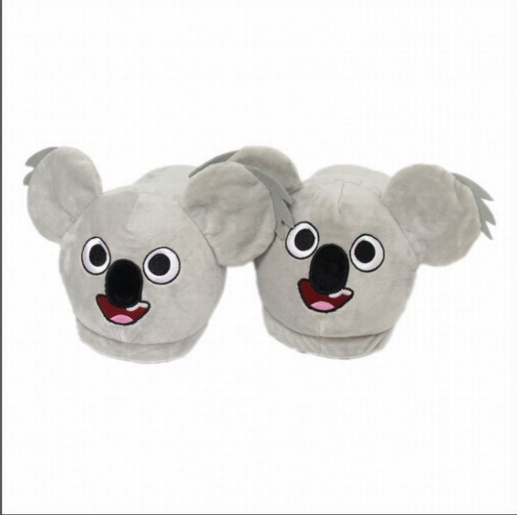 slipper We Bare Bears Koala Half-packed plush slippers 28CM