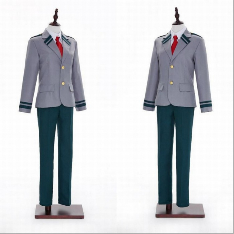 My Hero Academia Boys Cos clothing cosplay Coat trousers red tie a set of 3 pieces S M L XL  XXL price for 2 set