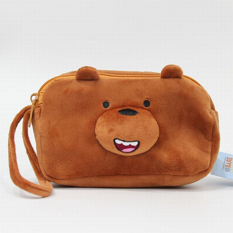 We Bare Bears Brown bear Cosmetic bag 20x13cm price for 5 pcs