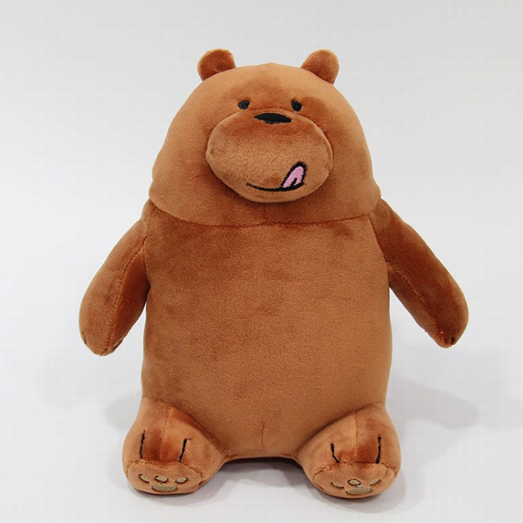 We Bare Bears Brown bear Sitting position Style A Plush toy cartoon doll 28CM price for 5 pcs