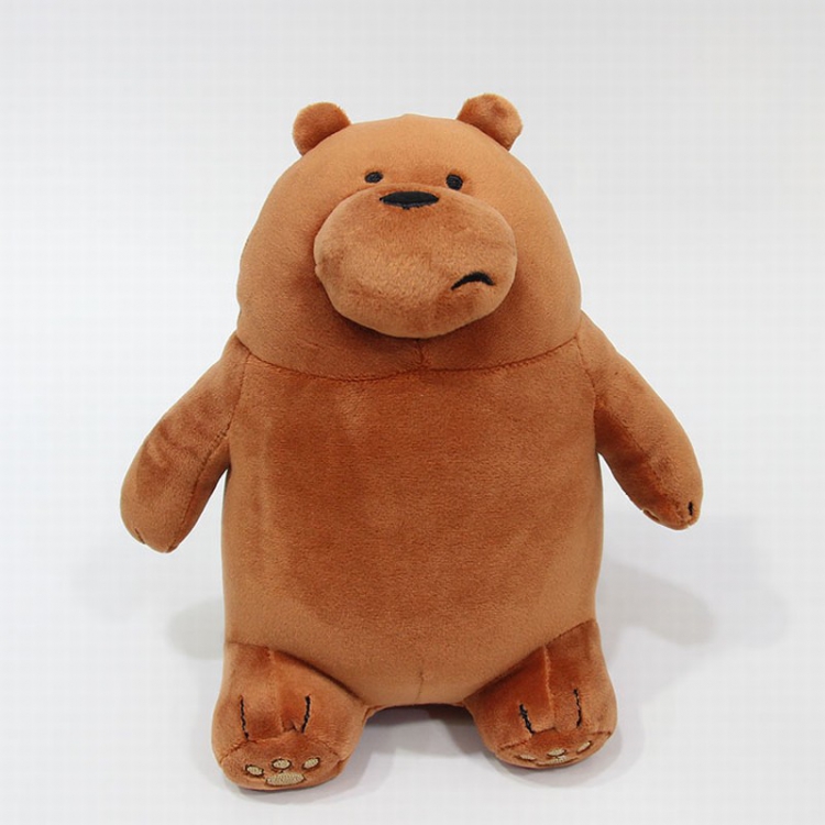 We Bare Bears Brown bear Sitting position Style B Plush toy cartoon doll 20CM price for 5 pcs