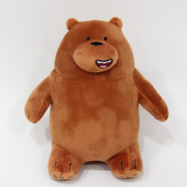 We Bare Bears Brown bear Sitting position Style C Plush toy cartoon doll 28CM price for 5 pcs