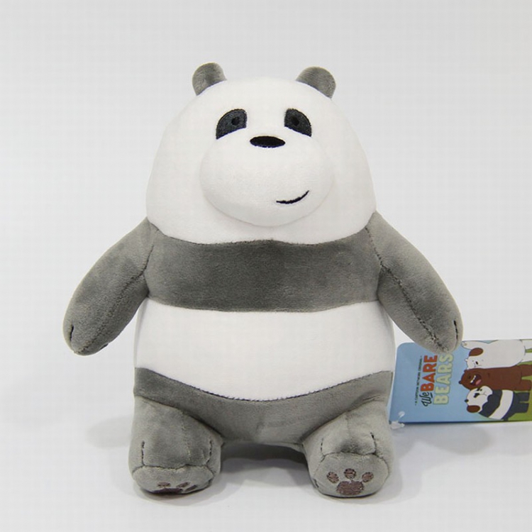 We Bare Bears Panda Sitting position Style B Plush toy cartoon doll 10CM