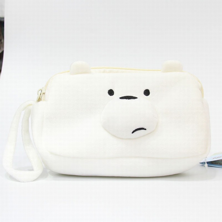 We Bare Bears White bear Cosmetic bag 20X12CM price for 5 pcs