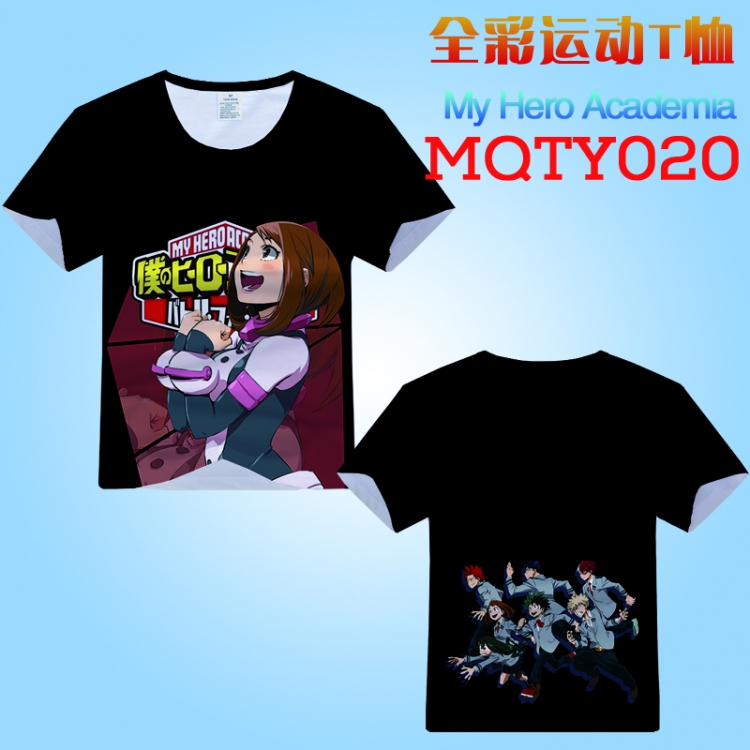 My Hero Academia Full Color Sports Loose Print Short-sleeved T-shirt EUR SIZE S M L XL XXL XXXL MQTY020