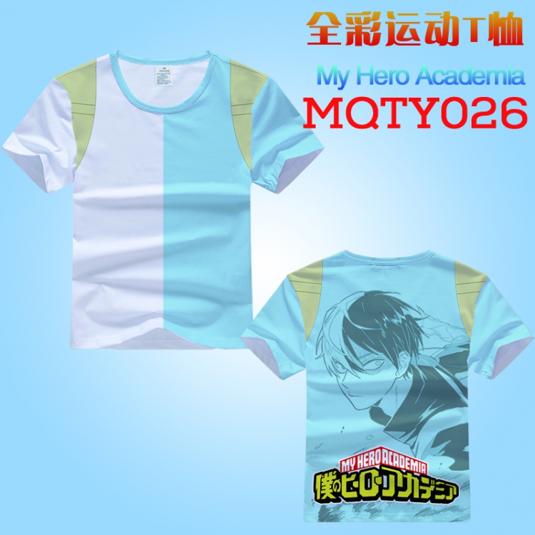 My Hero Academia Full Color Sports Loose Print Short-sleeved T-shirt EUR SIZE S M L XL XXL XXXL MQTY026