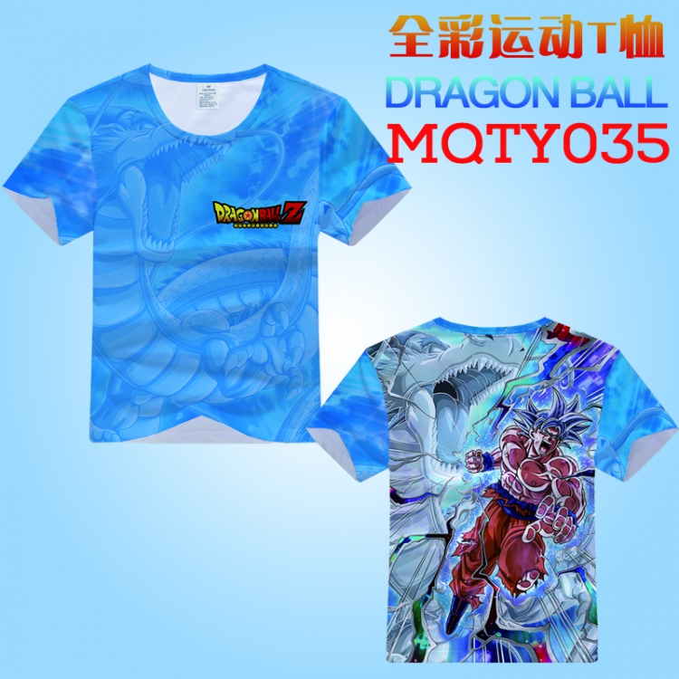 DRAGON BALL Full Color Sports Loose Print Short-sleeved T-shirt EUR SIZE S M L XL XXL XXXL MQTY035