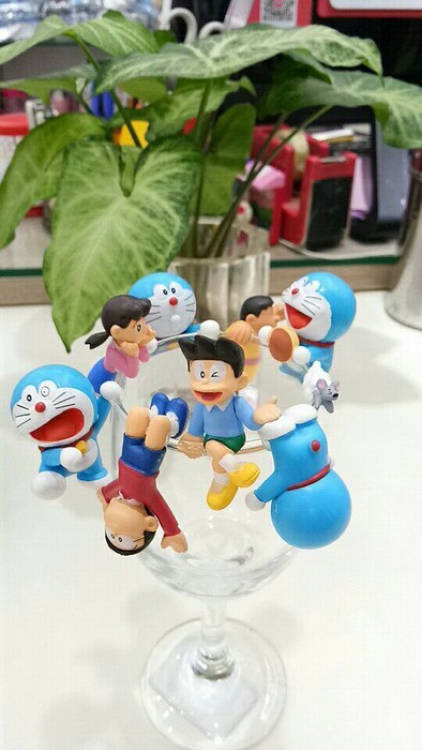 Doraemon 8 models Cute Cartoon Box Decoration 19X10X8.5 price for 8 pcs