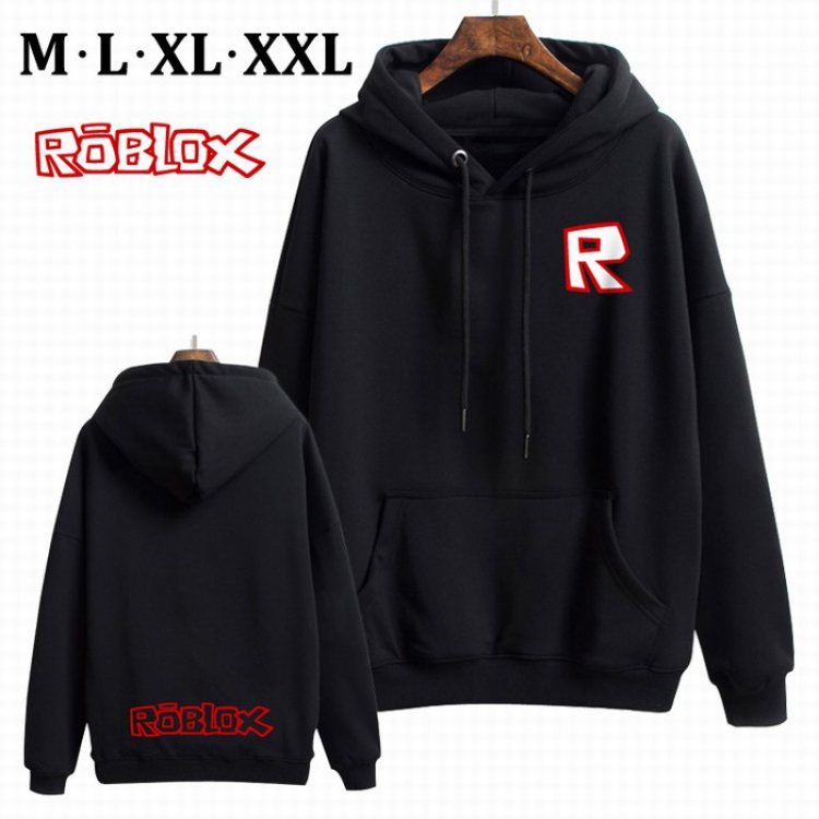 ROBLOX Black Brinting Thick Hooded Sweater M L XL XXL Style B