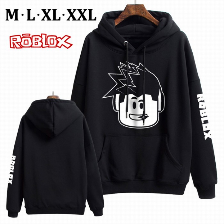 ROBLOX Black Brinting Thick Hooded Sweater M L XL XXL Style A