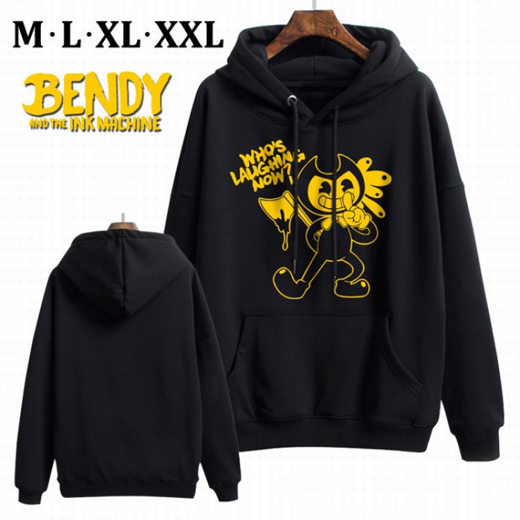 Bandi Black Brinting Thick Hooded Sweater M L XL XXL Style A