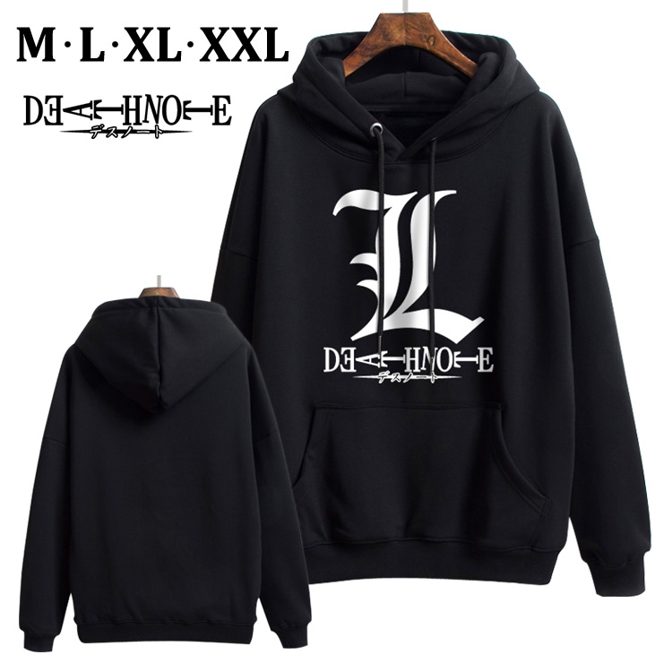 Death note Black Brinting Thick Hooded Sweater M L XL XXL