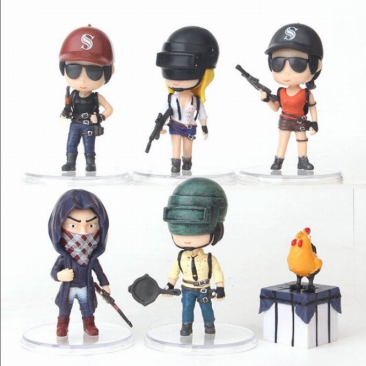Playerunknowns Batt a set of 6 Small Figure Decoration Bagged 8CM price for 6 pcs