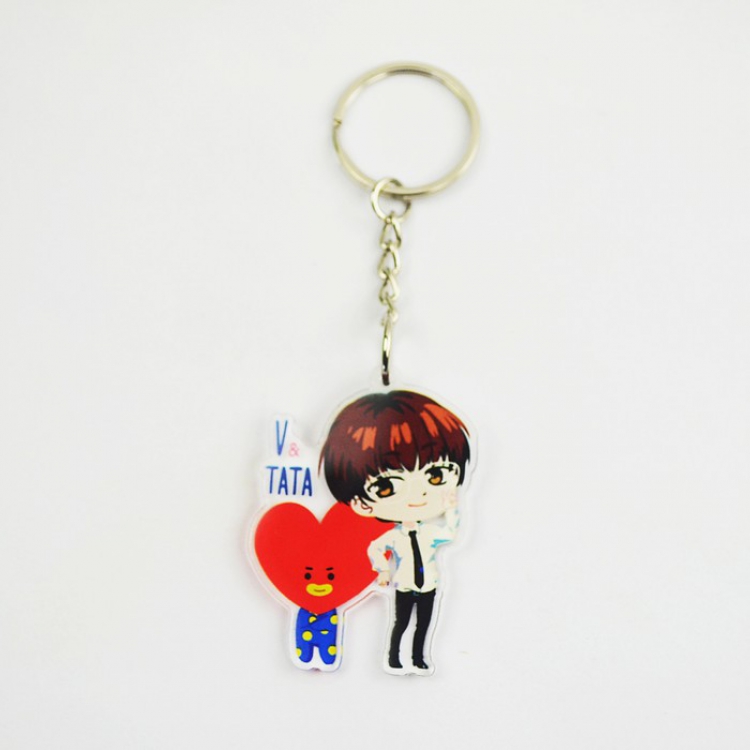 BTS BT21 V Cartoon doll keychain pendant price for 10 pcs