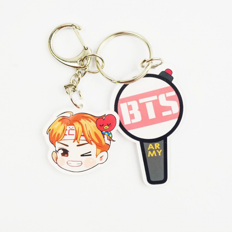 BTS v Cartoon doll keychain pendant price for 10 pcs