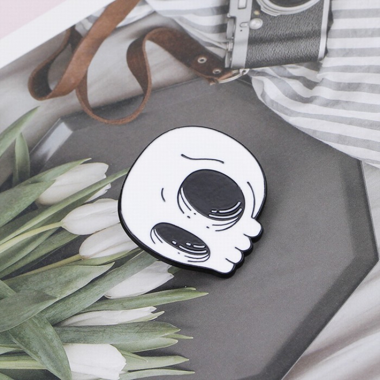 Halloween Skull Cartoon Alloy Badge Brooch Opp bag price for 12pcs 3 days in advance booking