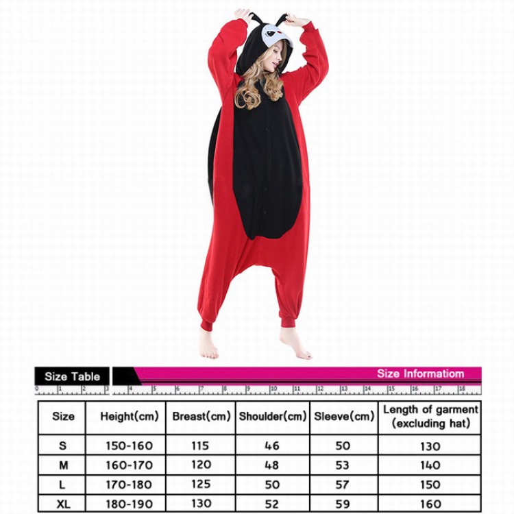 Animal 3D Cartoon Ladybug One-piece Pajamas S M L XL preorder 3 days price for 3 pcs