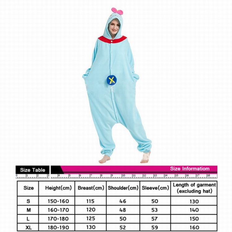 Disney Xiaojin 3D Cartoon One-piece Pajamas S M L XL preorder 3 days price for 3 pcs