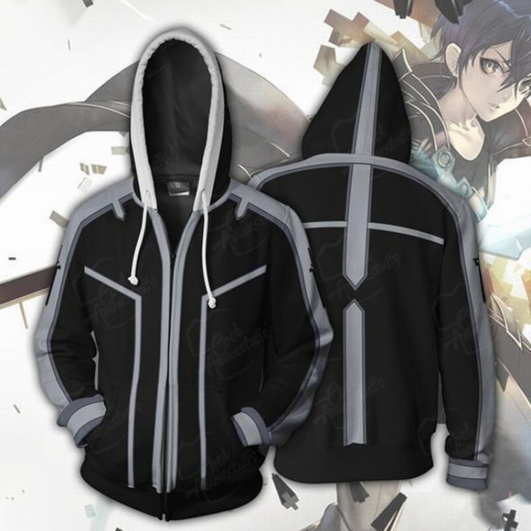 Sword Art Online Hooded zipper sweater coat S M L XL XXL XXXL XXXXL XXXXXL preorder 3days price for 2 pcs
