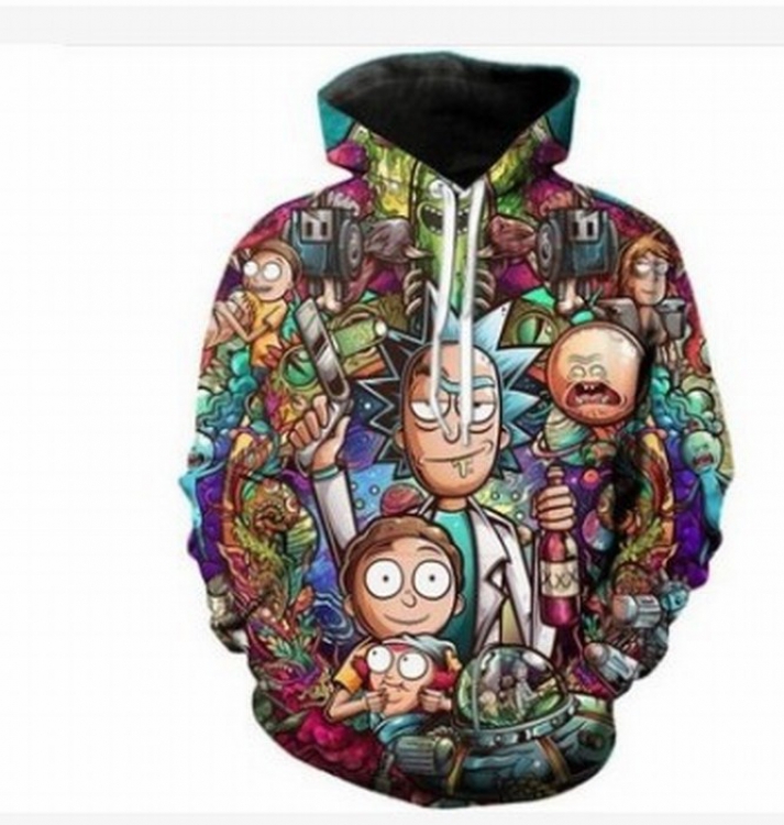 Rick and Morty Round neck pullover with hat sweater S M L XL XXL XXXL XXXXL XXXXXL preorder 3days price for 2 pcs