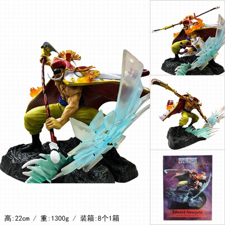 One Piece GK Edward Newgate Can change a variety of shapes and body Boxed Figure Decoration 22CM 1300g a box of 8