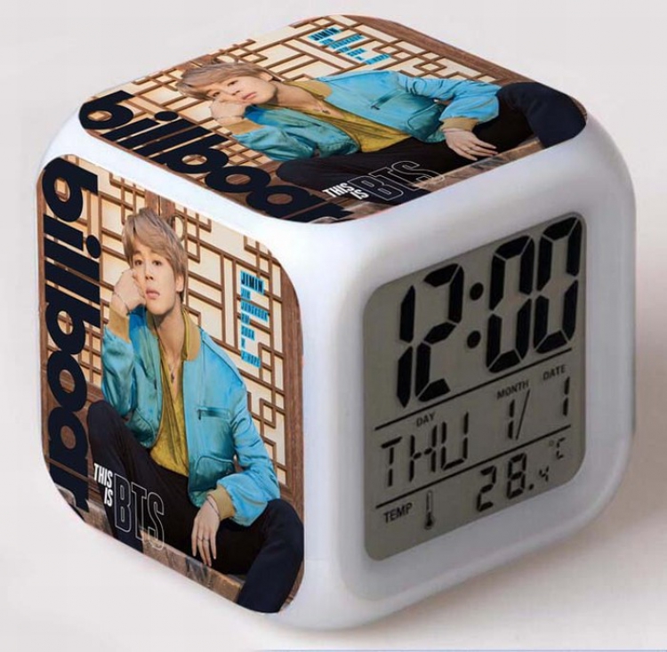 BTS Colorful Mood Discoloration Boxed Alarm clock Style E