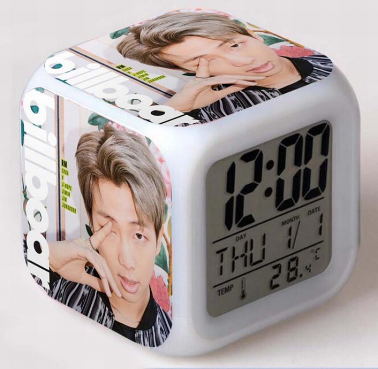 BTS Colorful Mood Discoloration Boxed Alarm clock Style H