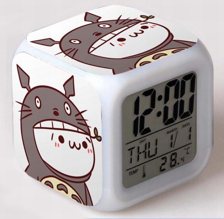 Yan text Colorful Mood Discoloration Boxed Alarm clock Style A