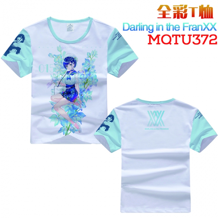 Darling in the Franxx Full color printed short-sleeved T-shirt S M L XL XXL XXXL MQTU372