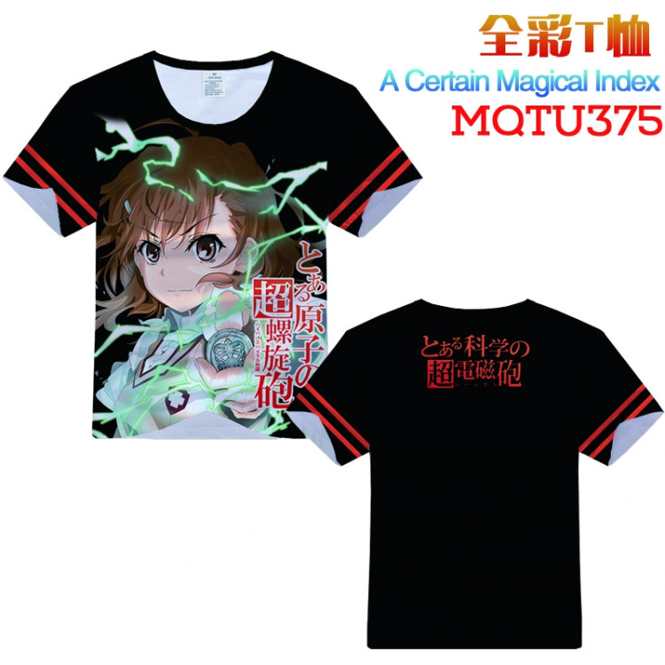 A Certain Magical Index Full color printed short-sleeved T-shirt S M L XL XXL XXXL MQTU375