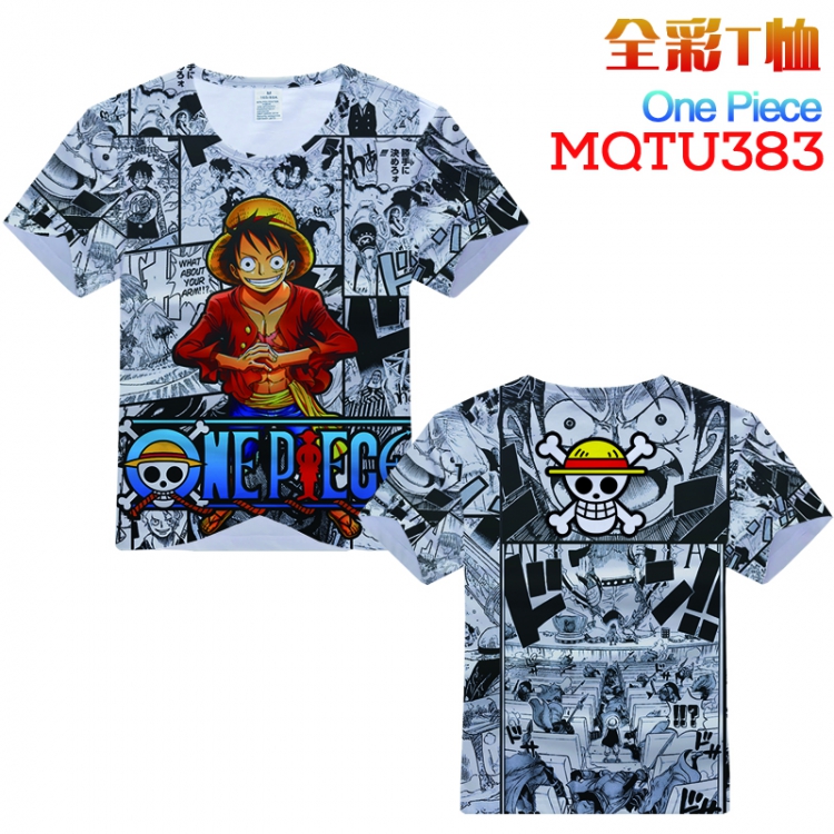 One Piece Full color printed short-sleeved T-shirt S M L XL XXL XXXL MQTU383