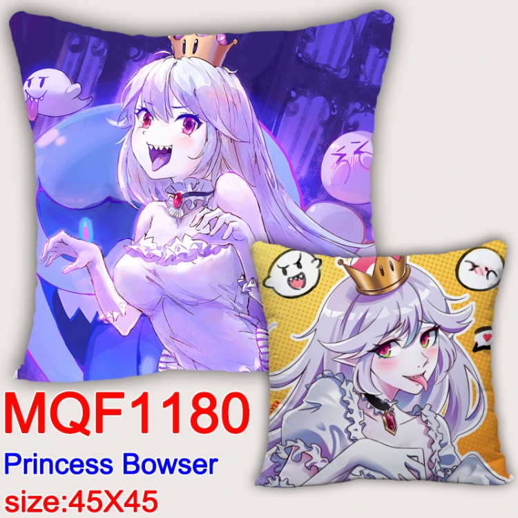 Princess Bowser Double-sided full color Pillow Cushion 45X45CM MQF1180